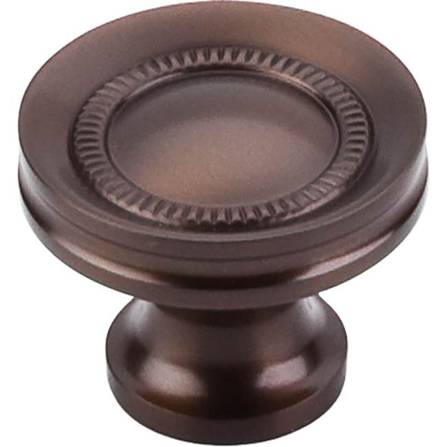Top Knobs - Button Faced Knob 1 1/4 Inch Oil Rubbed Bronze - Oil Rubbed Bronze