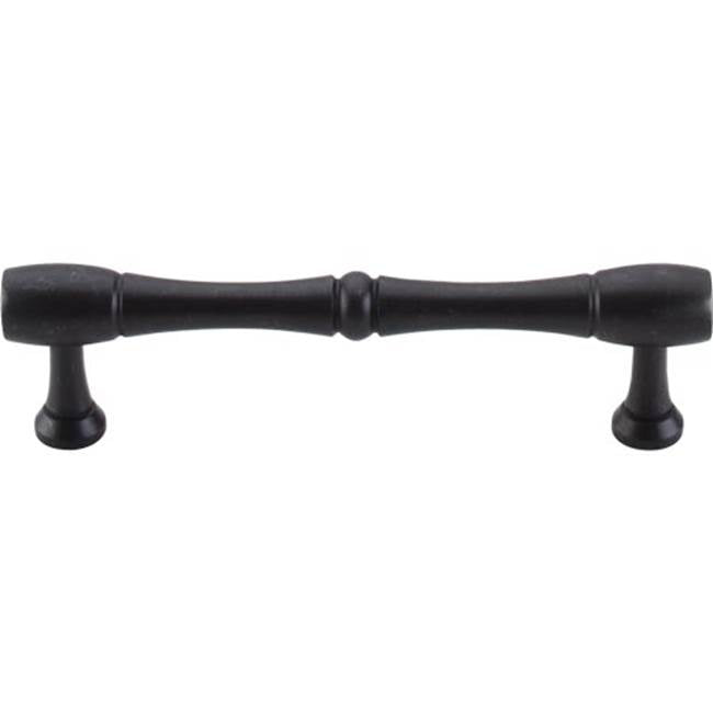 Top Knobs - Nouveau Bamboo Pull 3 3/4 Inch (c-c) Patina Black - Patina Black