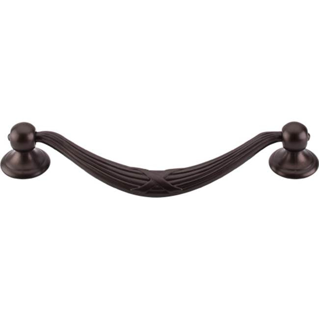 Top Knobs - Ribbon and Reed Drop Pull 5 1/16 Inch (c-c) Oil Rubbed Bronze - Oil Rubbed Bronze