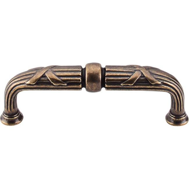 Top Knobs - Ribbon and Reed D Pull 3 3/4 Inch (c-c) German Bronze - German Bronze