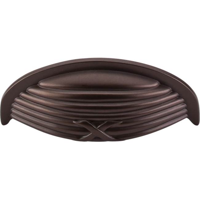 Top Knobs - Ribbon and Reed Cup Pull 3 Inch (c-c) Oil Rubbed Bronze - Oil Rubbed Bronze
