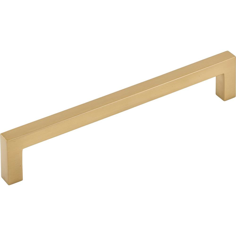 Square Bar Pull 6 5/16 Inch (c-c) Brushed Satin Nickel