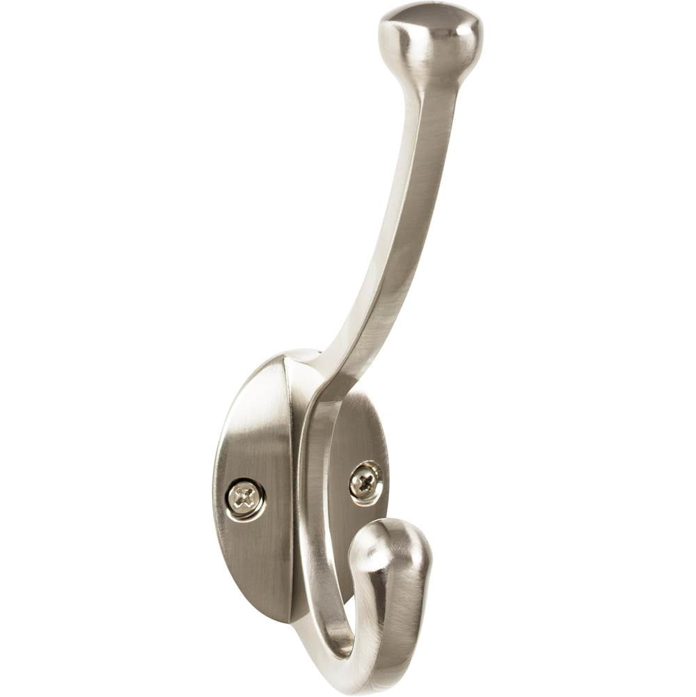 Top Knobs - Bergen Hook 5 9/16 Inch Brushed Satin Nickel - Brushed Satin Nickel