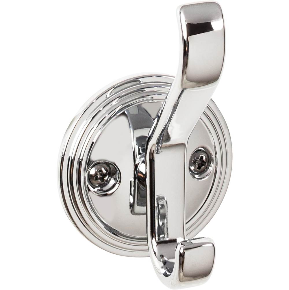Top Knobs - Reeded Hook 3 1/8 Inch Polished Chrome - Polished Chrome