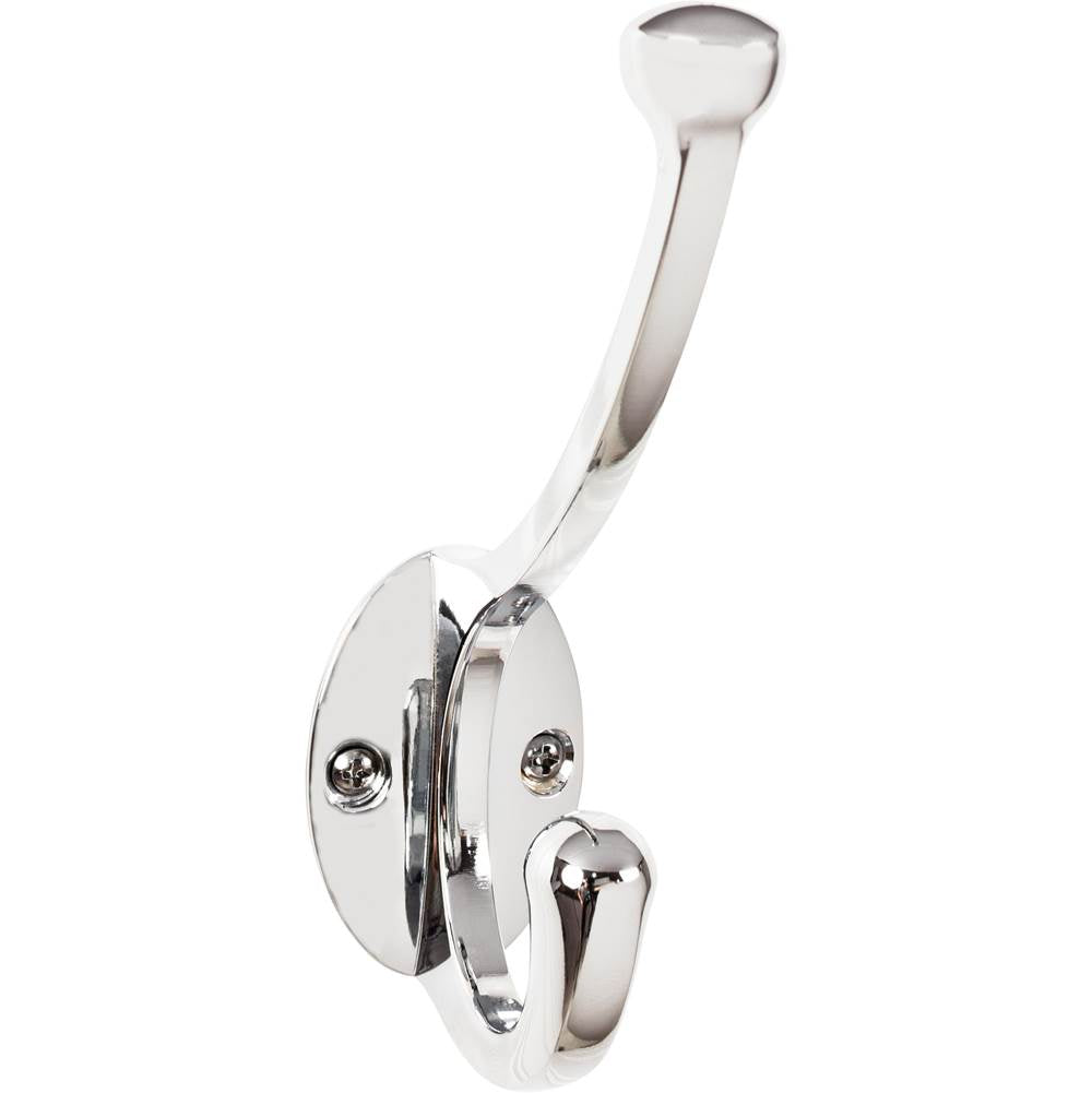 Top Knobs - Bergen Hook 5 9/16 Inch Polished Chrome - Polished Chrome