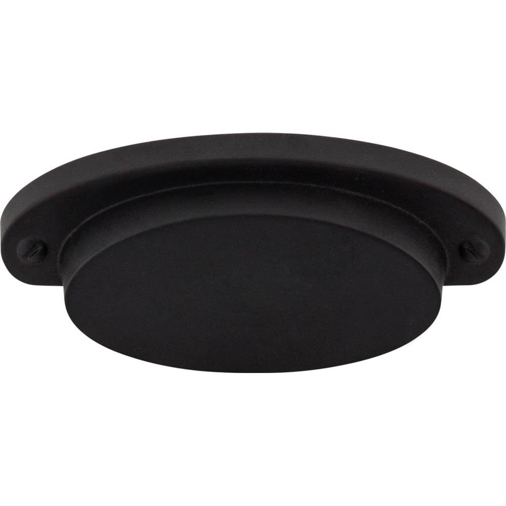 Top Knobs - Dakota Cup Pull 2 9/16 Inch (c-c) Flat Black - Flat Black
