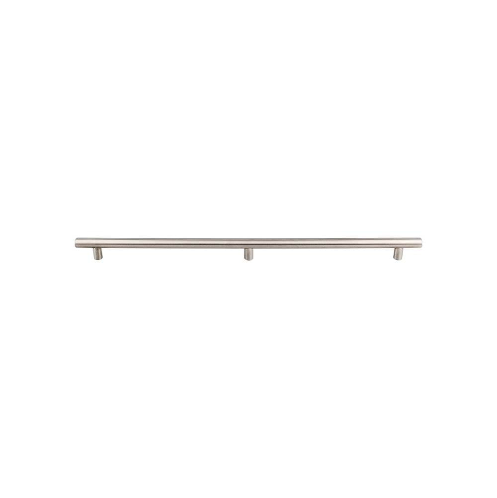 Top Knobs - Hollow Bar Pull 3 posts - 2x15 3/8 inch (c-c) Brushed Stainless Steel - Stainless Steel