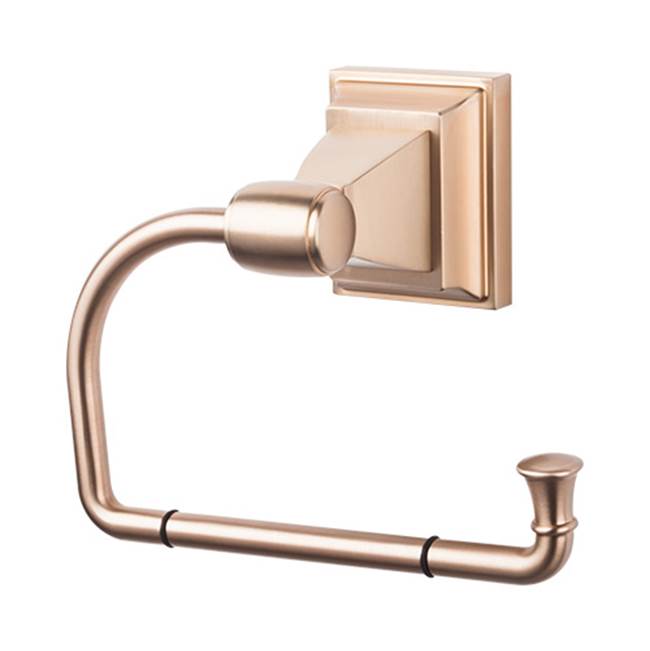 Top Knobs - Stratton Bath Tissue Hook Brushed Bronze - Brushed Bronze