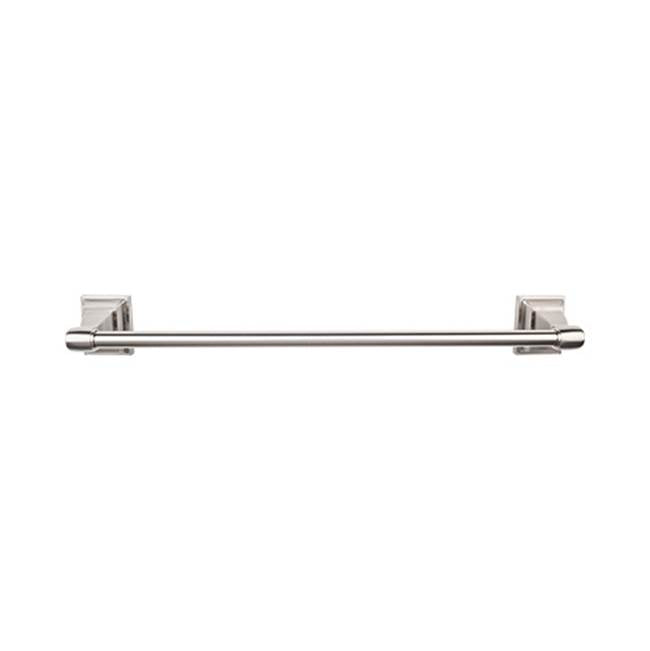 Top Knobs - Stratton Bath Towel Bar 24 Inch Single Brushed Satin Nickel - Brushed Satin Nickel