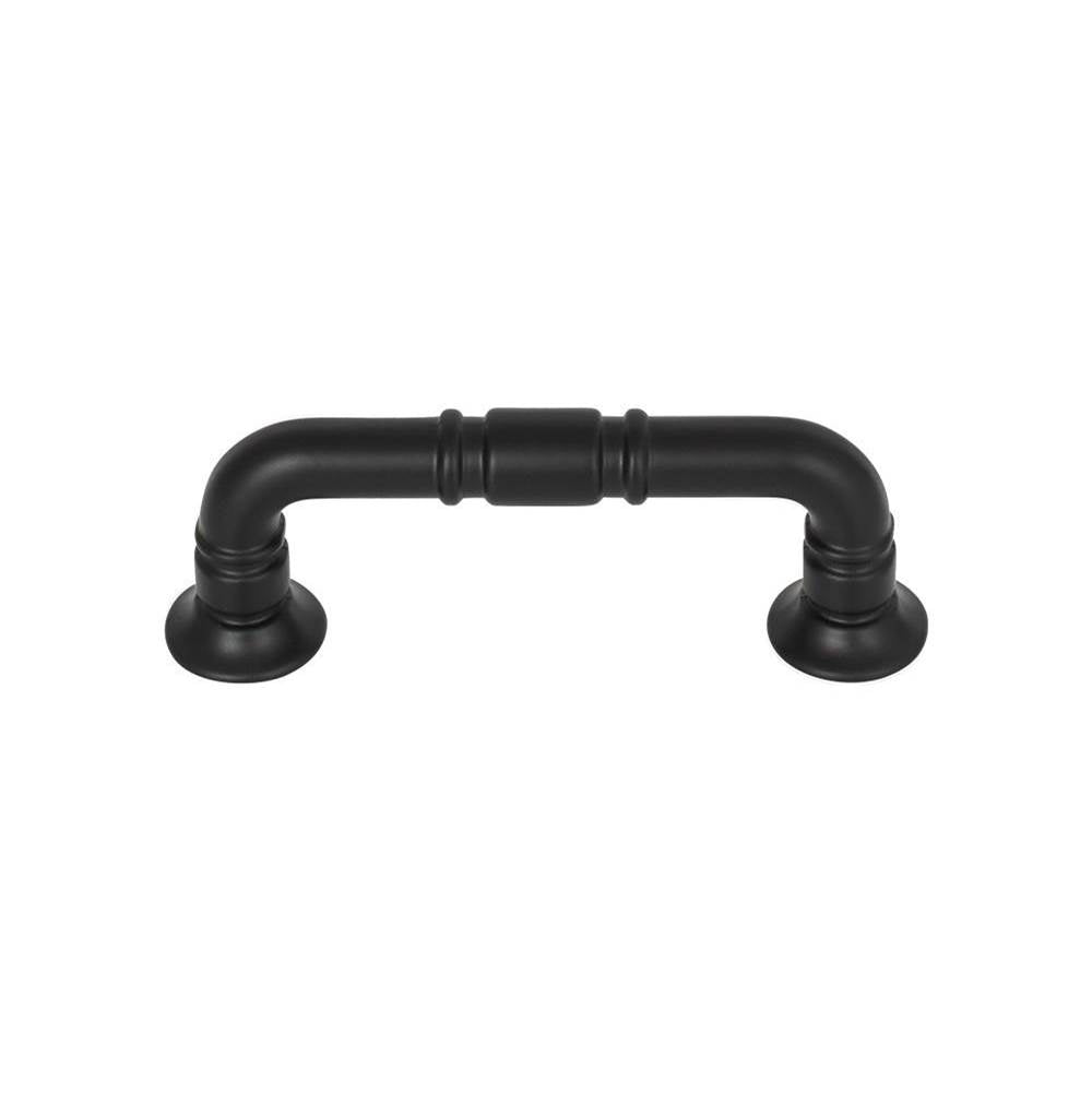 Top Knobs - Kent Pull 3 Inch (c-c) Flat Black - Flat Black