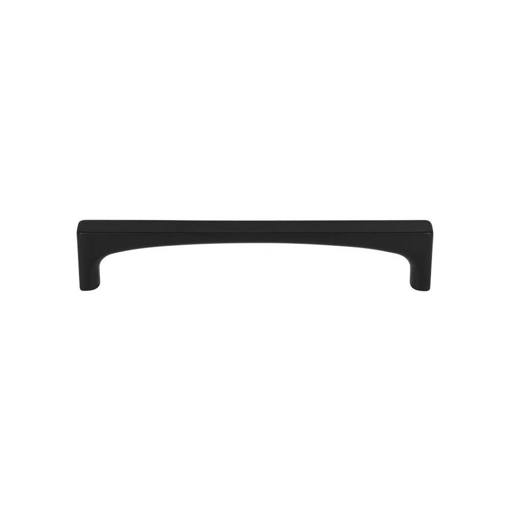 Top Knobs - Riverside Pull 5 1/16 Inch (c-c) Flat Black - Flat Black