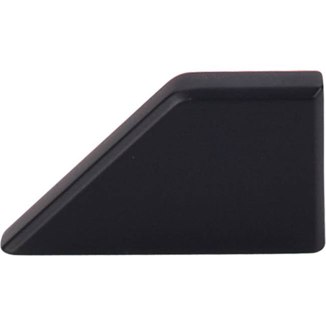 Top Knobs - Tapered Knob 1 Inch (c-c) Flat Black - Flat Black