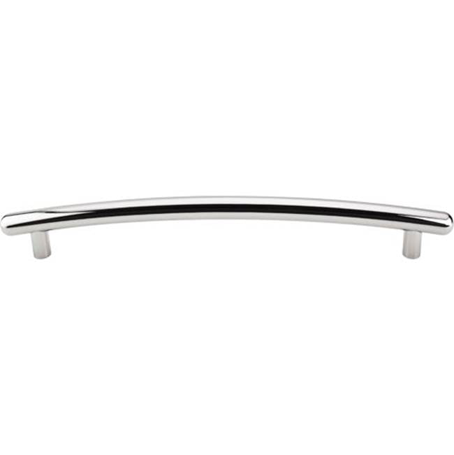 Top Knobs - Curved Appliance Pull 12 Inch (c-c) Polished Nickel - Polished Nickel