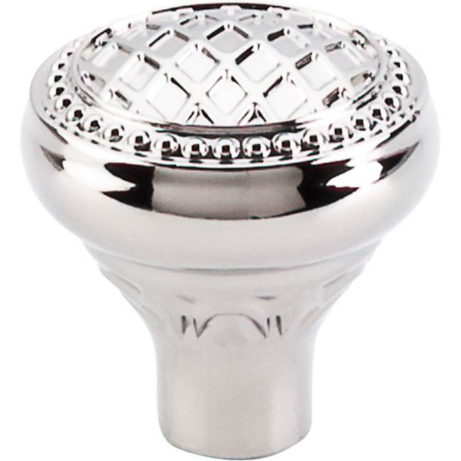 Top Knobs - Trevi Round Knob 1 5/16 Inch Polished Nickel - Polished Nickel