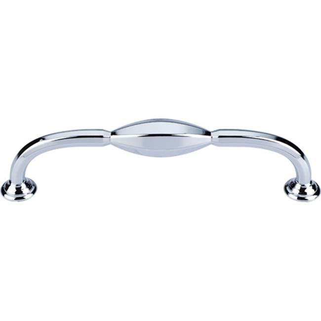 Top Knobs - Chareau (R) D Pull 5 1/16 Inch (c-c) Polished Chrome - Polished Chrome