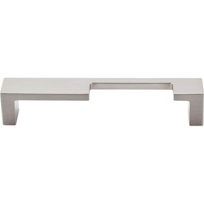 Top Knobs - Modern Metro Notch Pull B 5 Inch (c-c) Brushed Satin Nickel - Brushed Satin Nickel