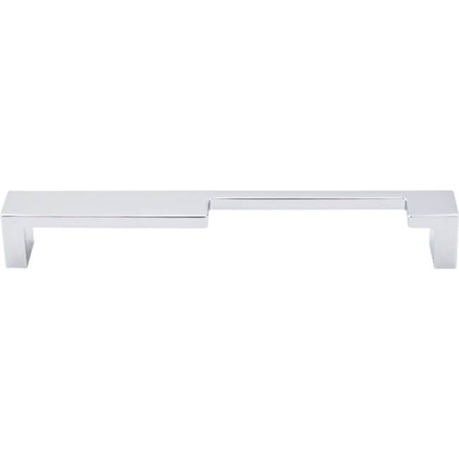 Top Knobs - Modern Metro Notch Pull B 7 Inch (c-c) Polished Chrome - Polished Chrome