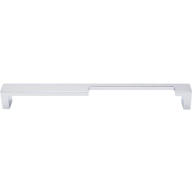 Top Knobs - Modern Metro Notch Pull B 9 Inch (c-c) Polished Chrome - Polished Chrome