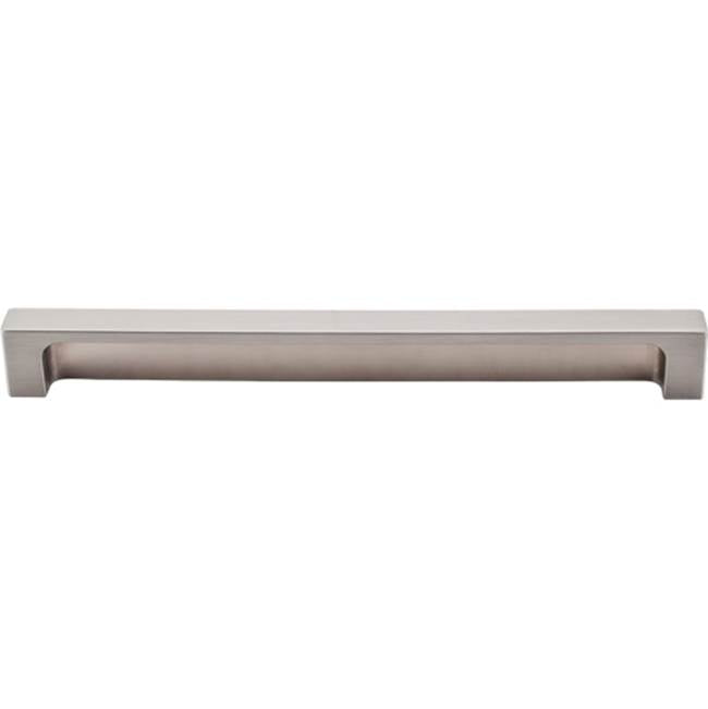 Top Knobs - Modern Metro Tab Pull 8 Inch (c-c) Brushed Satin Nickel - Brushed Satin Nickel