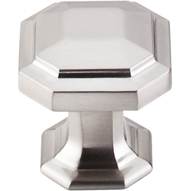 Top Knobs - Emerald Knob 1 1/8 Inch Brushed Satin Nickel - Brushed Satin Nickel