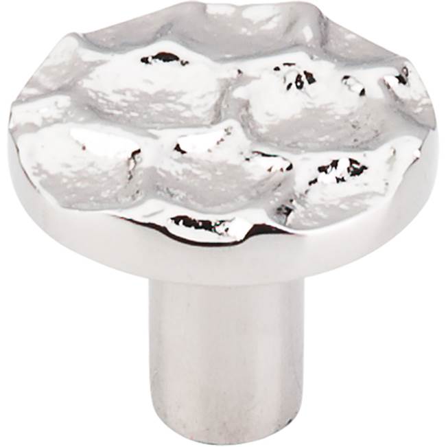 Top Knobs - Cobblestone Round Knob 1 3/8 Inch Polished Nickel - Polished Nickel
