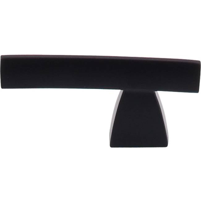 Top Knobs - Arched Knob/Pull 2 1/2 Inch Flat Black - Flat Black