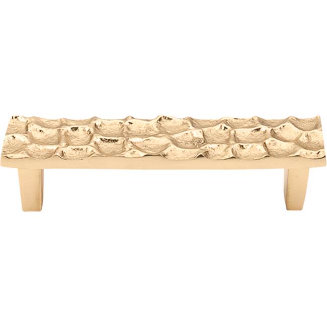 Top Knobs - Cobblestone Pull 3 3/4 Inch (c-c) Brass - Polished Brass