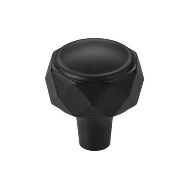 Top Knobs - Kingsmill Knob 1 1/4 Inch Flat Black - Flat Black