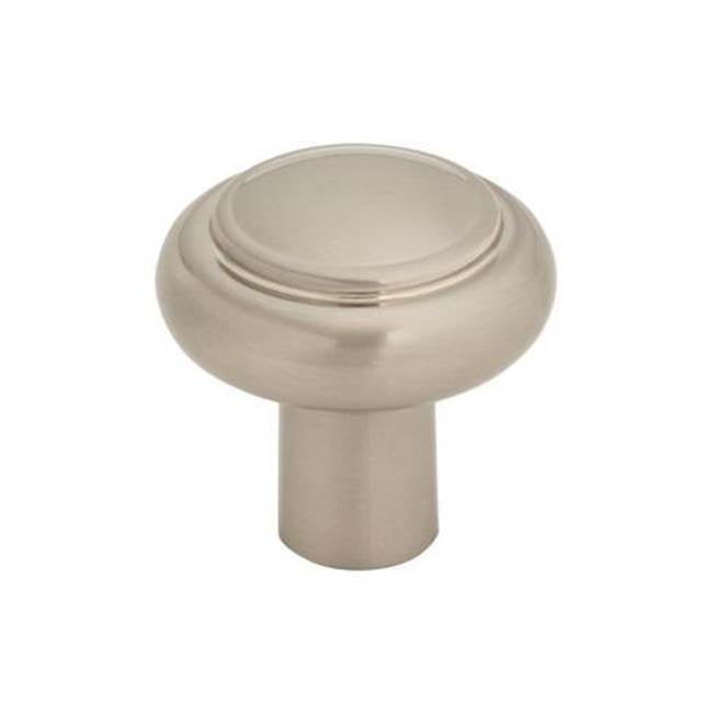 Top Knobs - Clarence Knob 1 1/4 Inch Brushed Satin Nickel - Brushed Satin Nickel