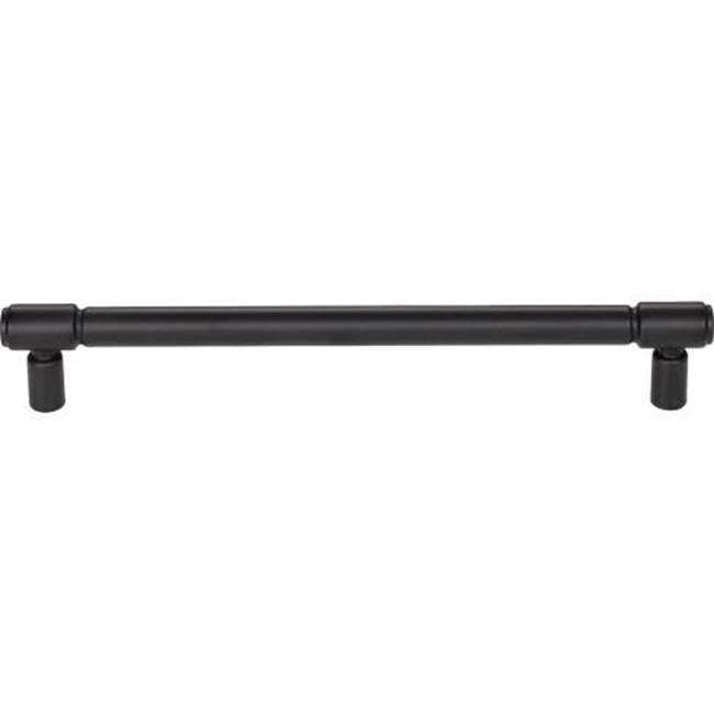 Top Knobs - Clarence Pull 7 9/16 Inch (c-c) Flat Black - Flat Black