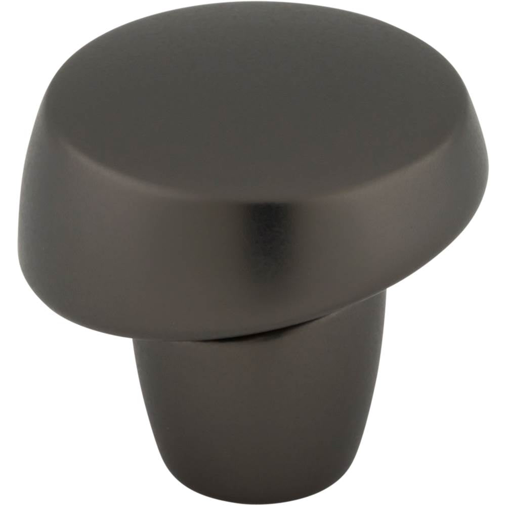 Top Knobs - Florham Slant Knob 1 1/4 Inch Ash Gray - Ash Gray