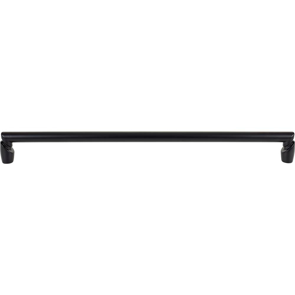 Top Knobs - Florham Appliance Pull 18 Inch (c-c) Flat Black - Flat Black