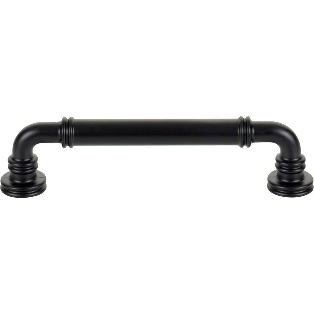 Top Knobs - Cranford Pull 5 1/16 Inch (c-c) Flat Black - Flat Black