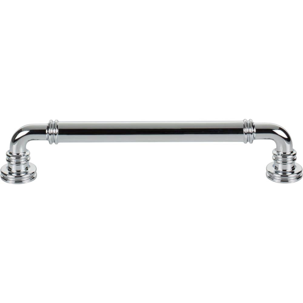 Top Knobs - Cranford Pull 6 5/16 Inch (c-c) Polished Chrome - Polished Chrome