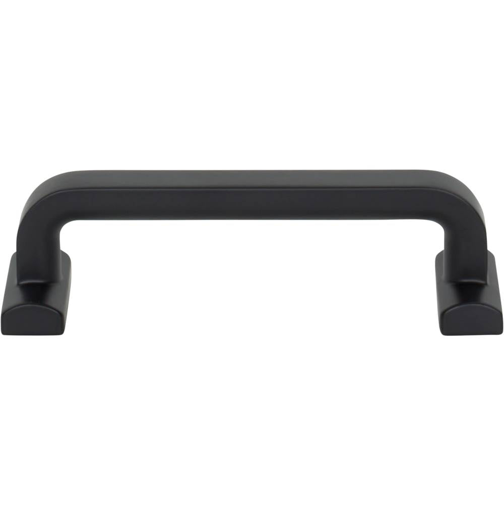 Top Knobs - Harrison Pull 3 3/4 Inch (c-c) Flat Black - Flat Black