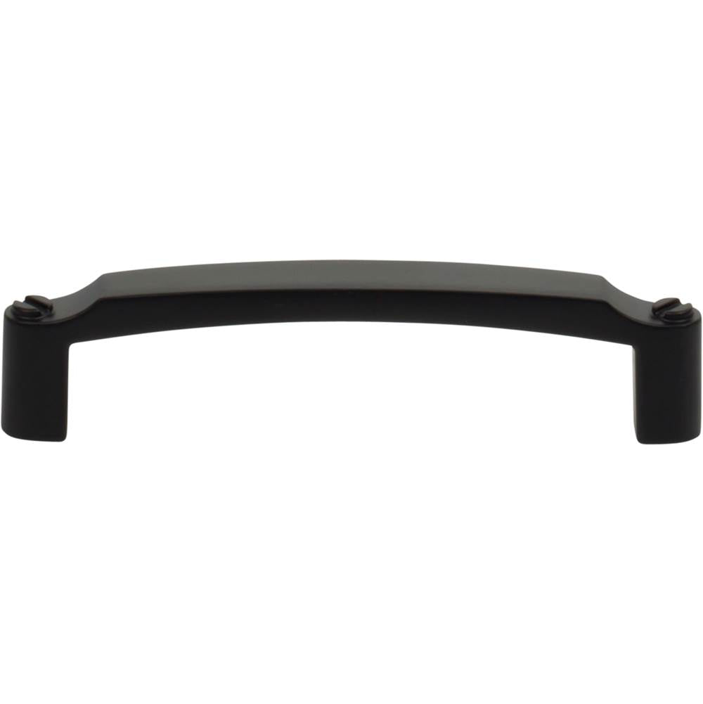 Top Knobs - Haddonfield Pull 3 3/4 Inch (c-c) Flat Black - Flat Black