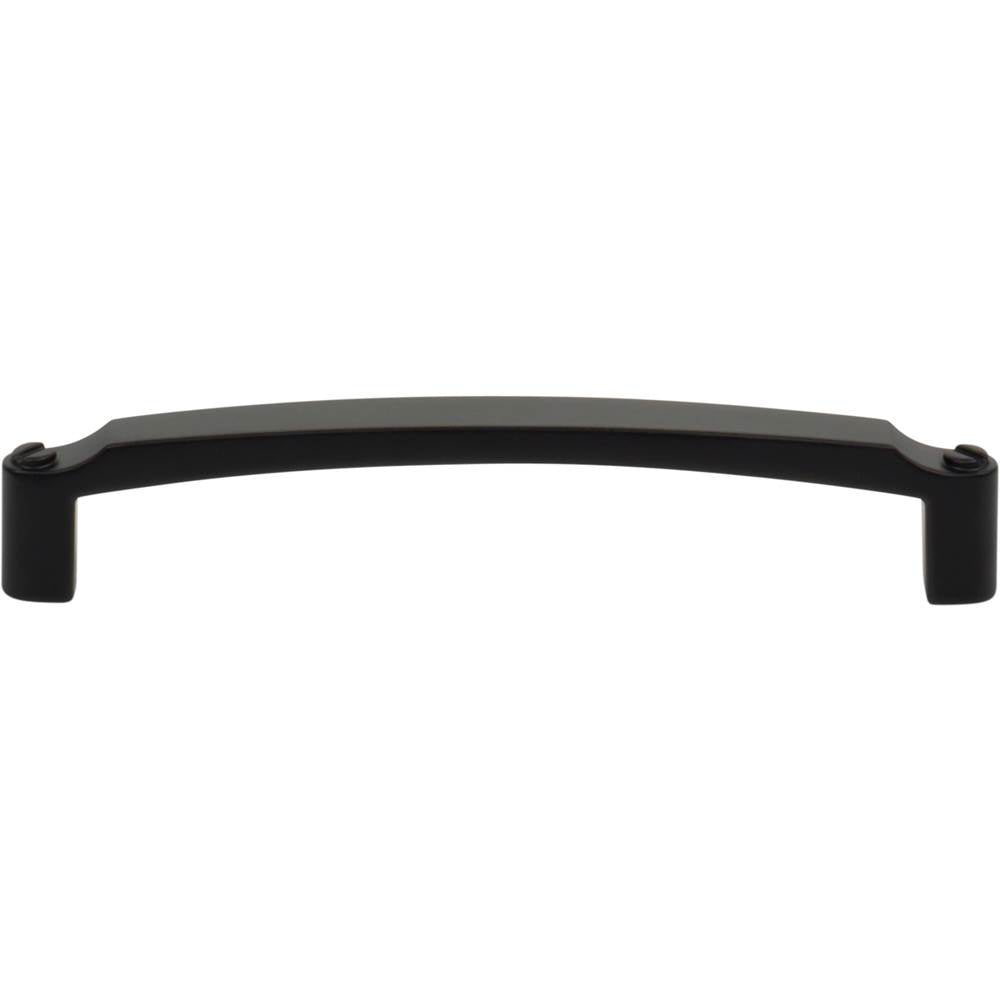 Top Knobs - Haddonfield Pull 5 1/16 Inch (c-c) Flat Black - Flat Black