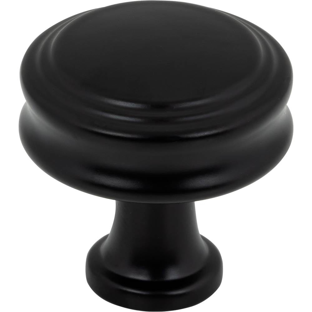 Top Knobs - Coddington Knob 1 1/4 Inch Flat Black - Flat Black