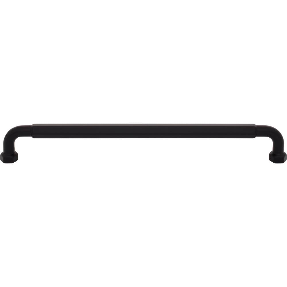 Top Knobs - Dustin Pull 8 13/16 Inch (c-c) Flat Black - Flat Black