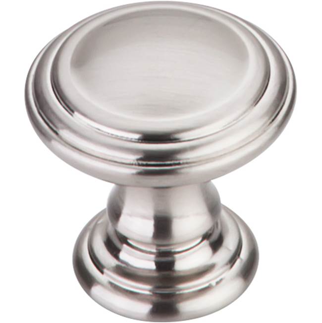 Top Knobs - Reeded Knob 1 1/4 Inch Brushed Satin Nickel - Brushed Satin Nickel