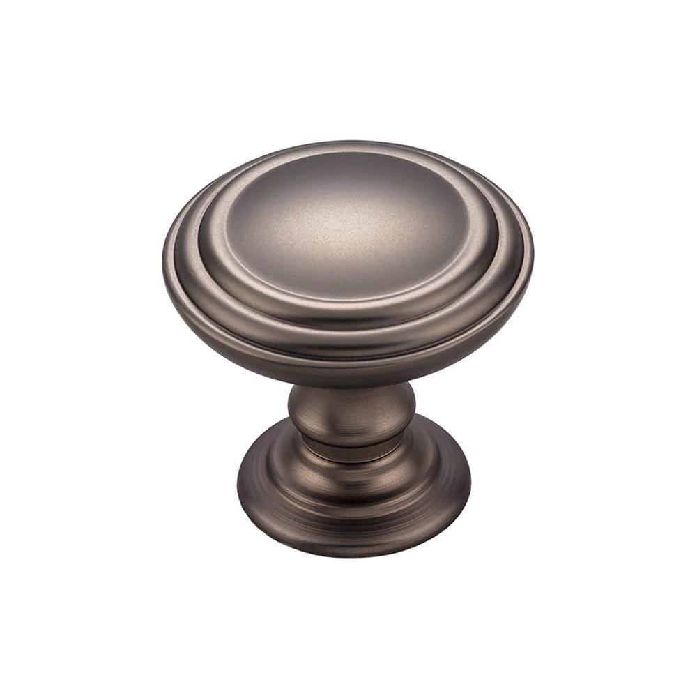 Top Knobs - Reeded Knob 1 1/2 Inch Ash Gray - Ash Gray