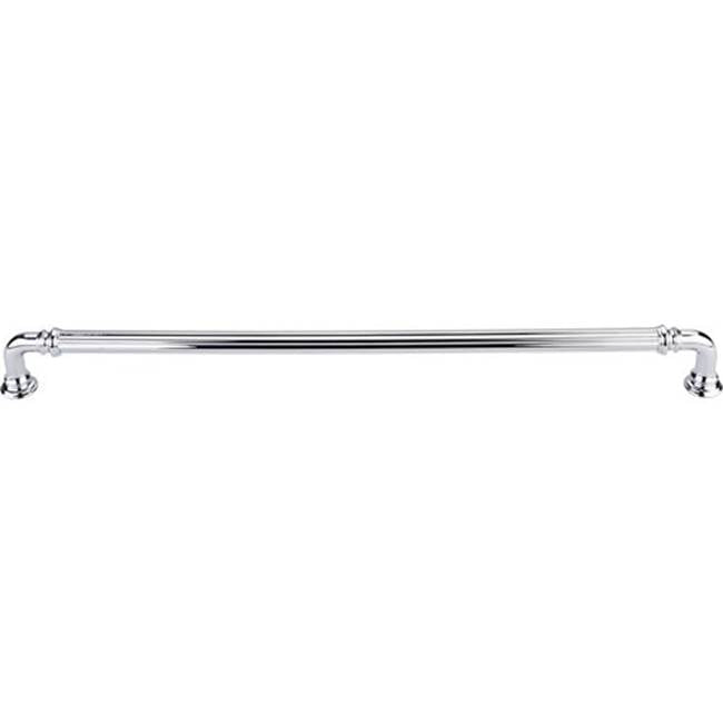 Top Knobs - Reeded Pull 12 Inch (c-c) Polished Chrome - Polished Chrome