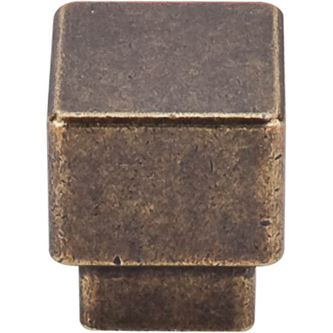 Top Knobs - Tapered Square Knob 1 Inch German Bronze - German Bronze