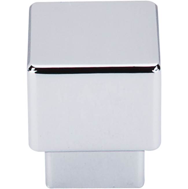 Top Knobs - Tapered Square Knob 1 Inch Polished Chrome - Polished Chrome