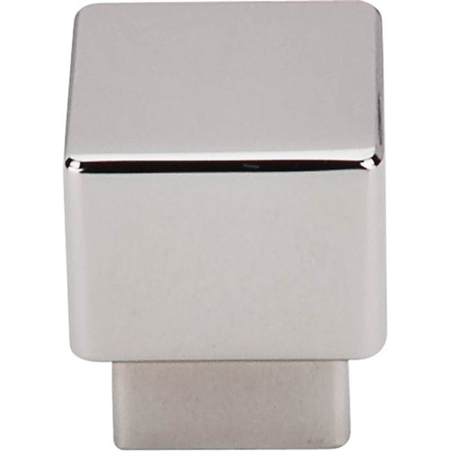 Top Knobs - Tapered Square Knob 1 Inch Polished Nickel - Polished Nickel