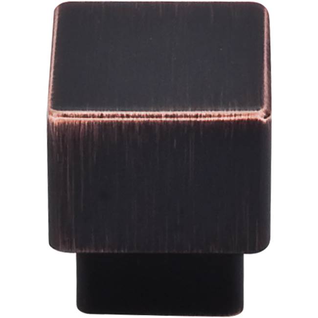 Top Knobs - Tapered Square Knob 1 Inch Tuscan Bronze - Tuscan Bronze