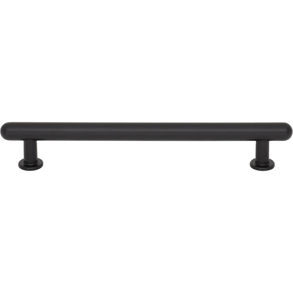 Top Knobs - Lambert Pull 6 5/16 Inch (c-c) Flat Black - Flat Black