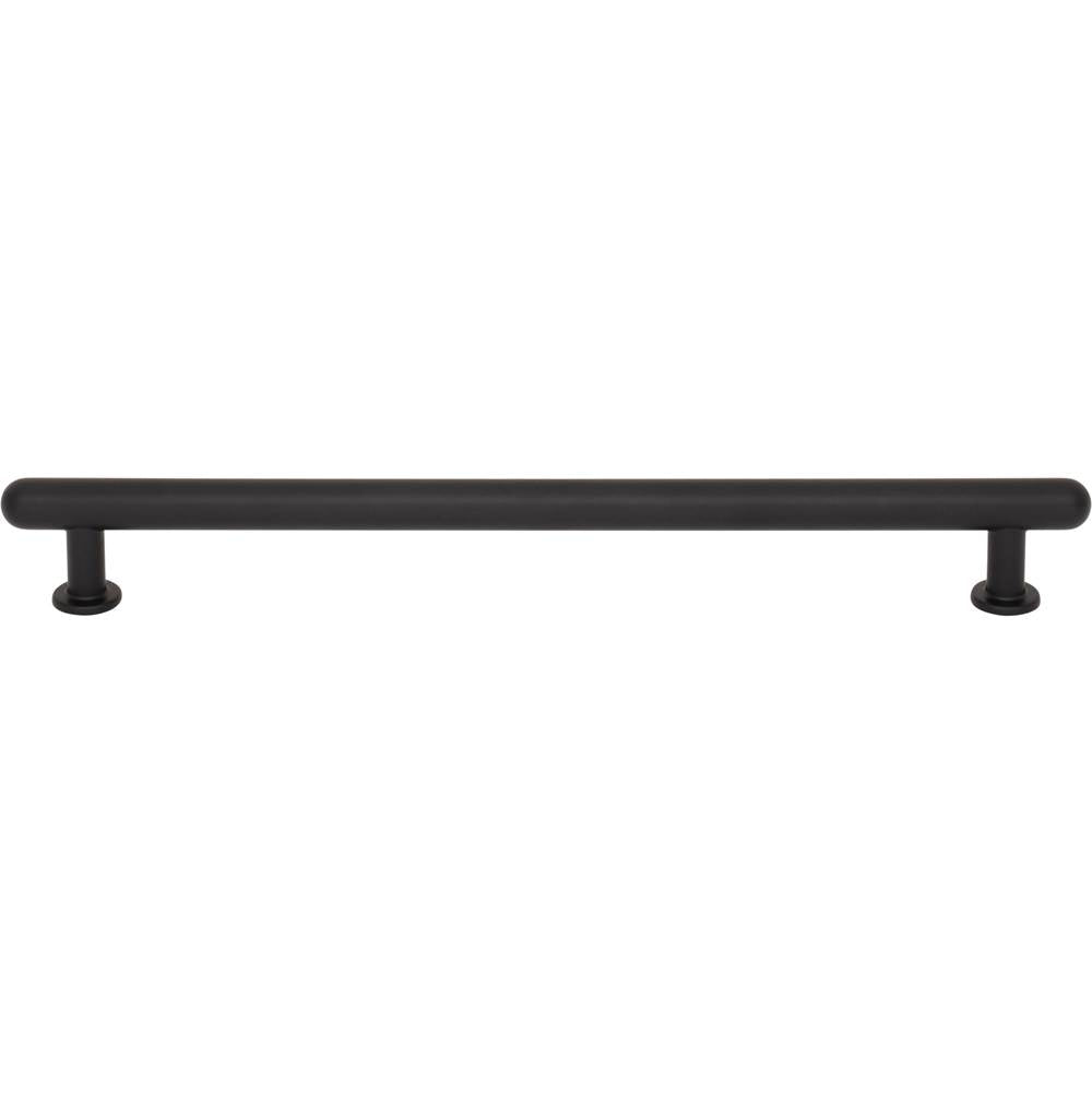 Top Knobs - Lambert Pull 8 13/16 Inch (c-c) Flat Black - Flat Black