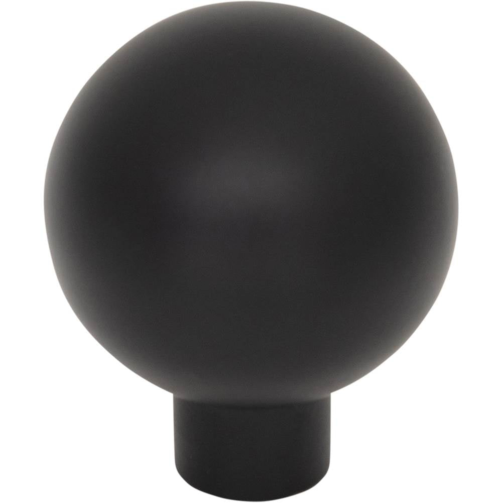 Top Knobs - Brockwell Knob 1 1/8 Inch Flat Black - Flat Black
