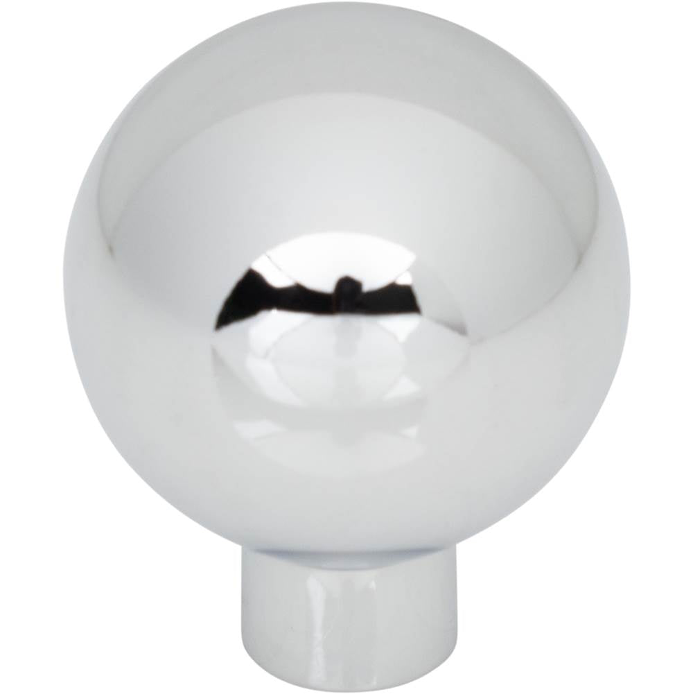 Top Knobs - Brockwell Knob 1 1/8 Inch Polished Chrome - Polished Chrome